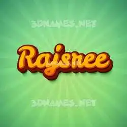 rajsree in Green Rays style - 3D name wallpaper