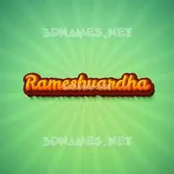 rameshvardha in Green Rays style - 3D name wallpaper
