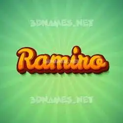 ramiro in Green Rays style - 3D name wallpaper