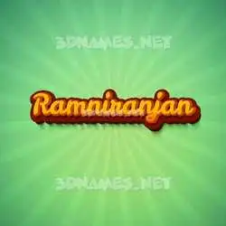 ramniranjan in Green Rays style - 3D name wallpaper