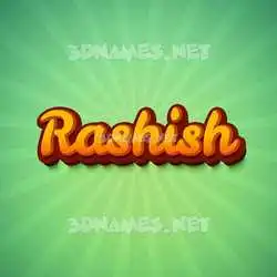 rashish in Green Rays style - 3D name wallpaper