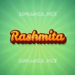 rashmita in Green Rays style - 3D name wallpaper