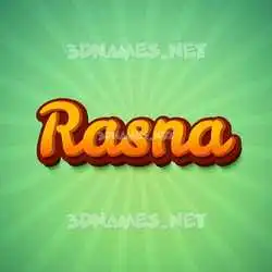 rasna in Green Rays style - 3D name wallpaper