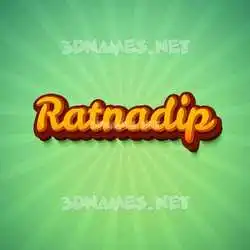 ratnadip in Green Rays style - 3D name wallpaper