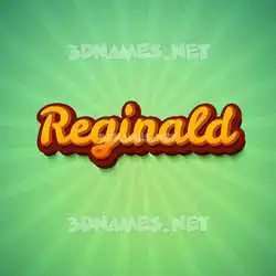 reginald in Green Rays style - 3D name wallpaper
