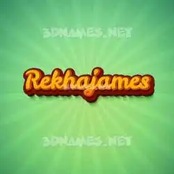 rekhajames in Green Rays style - 3D name wallpaper