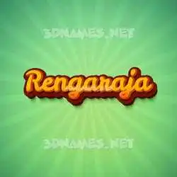 rengaraja in Green Rays style - 3D name wallpaper