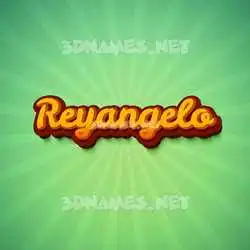 reyangelo in Green Rays style - 3D name wallpaper
