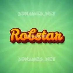 robstar in Green Rays style - 3D name wallpaper