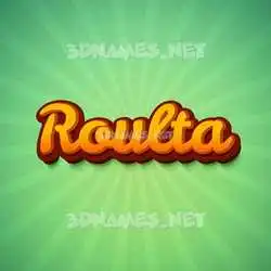 roulta in Green Rays style - 3D name wallpaper