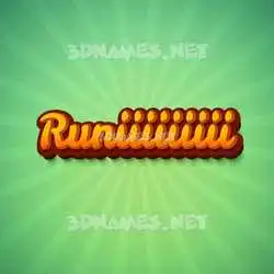 runiiiiiiiii in Green Rays style - 3D name wallpaper