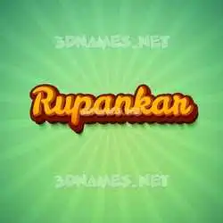 rupankar in Green Rays style - 3D name wallpaper