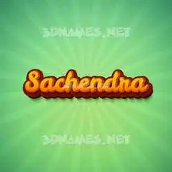 sachendra in Green Rays style - 3D name wallpaper