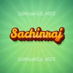 sachinraj in Green Rays style - 3D name wallpaper