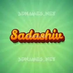 sadashiv in Green Rays style - 3D name wallpaper