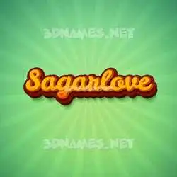 sagarlove in Green Rays style - 3D name wallpaper