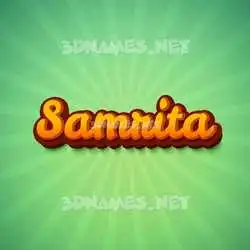 samrita in Green Rays style - 3D name wallpaper