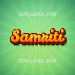 samriti in Green Rays style - 3D name wallpaper