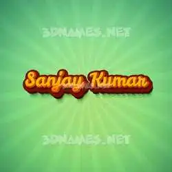 sanjay kumar in Green Rays style - 3D name wallpaper