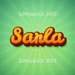sarla in Green Rays style - 3D name wallpaper