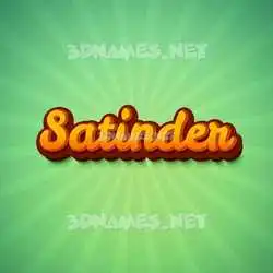 satinder in Green Rays style - 3D name wallpaper