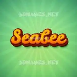 seabee in Green Rays style - 3D name wallpaper
