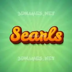 searls in Green Rays style - 3D name wallpaper