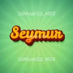 seymur in Green Rays style - 3D name wallpaper