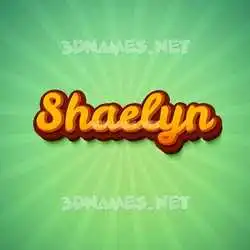 shaelyn in Green Rays style - 3D name wallpaper