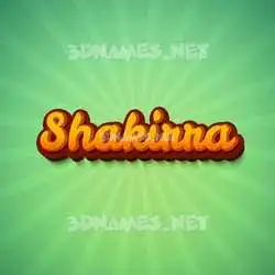 shakirra in Green Rays style - 3D name wallpaper