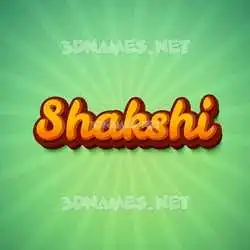 shakshi in Green Rays style - 3D name wallpaper
