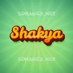shakya in Green Rays style - 3D name wallpaper