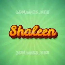 shaleen in Green Rays style - 3D name wallpaper