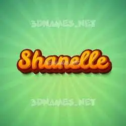 shanelle in Green Rays style - 3D name wallpaper