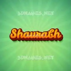 shaurabh in Green Rays style - 3D name wallpaper