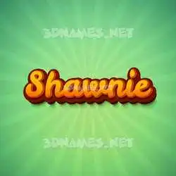 shawnie in Green Rays style - 3D name wallpaper