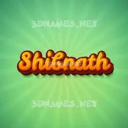 shibnath in Green Rays style - 3D name wallpaper