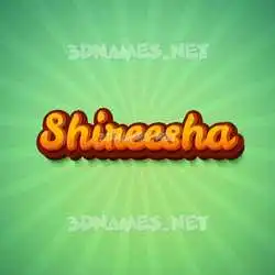 shireesha in Green Rays style - 3D name wallpaper