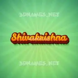 shivakrishna in Green Rays style - 3D name wallpaper