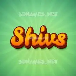 shivs in Green Rays style - 3D name wallpaper