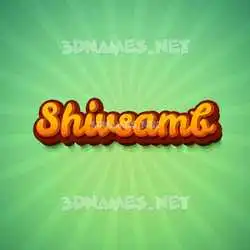 shivsamb in Green Rays style - 3D name wallpaper