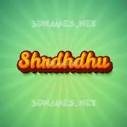shrdhdhu in Green Rays style - 3D name wallpaper