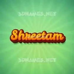 shreetam in Green Rays style - 3D name wallpaper