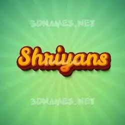 shriyans in Green Rays style - 3D name wallpaper