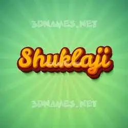 shuklaji in Green Rays style - 3D name wallpaper