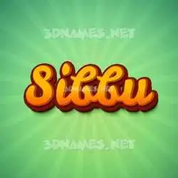 sibbu in Green Rays style - 3D name wallpaper