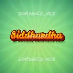 siddhardha in Green Rays style - 3D name wallpaper