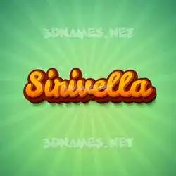 sirivella in Green Rays style - 3D name wallpaper