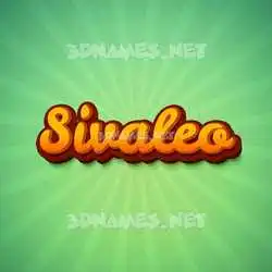 sivaleo in Green Rays style - 3D name wallpaper