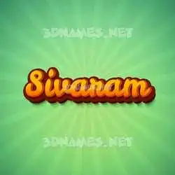 sivaram in Green Rays style - 3D name wallpaper